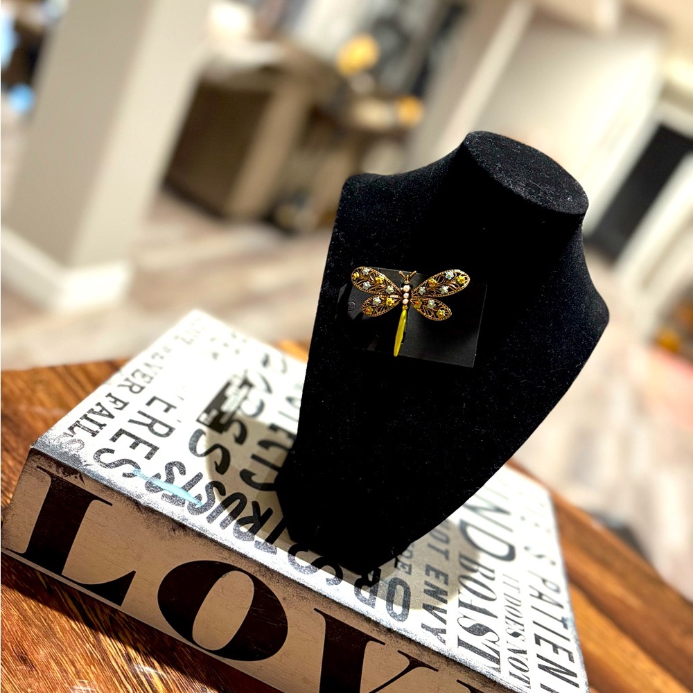 Art Arthur Pepper dragonfly brooch